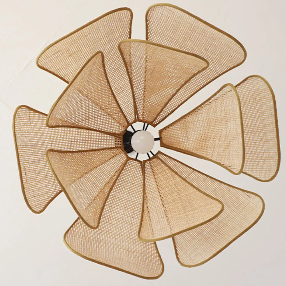 Hand-Woven Rattan Ceiling Light