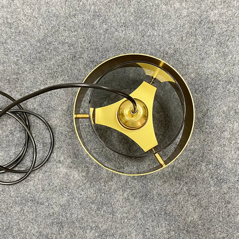 Suspension Verre Doré