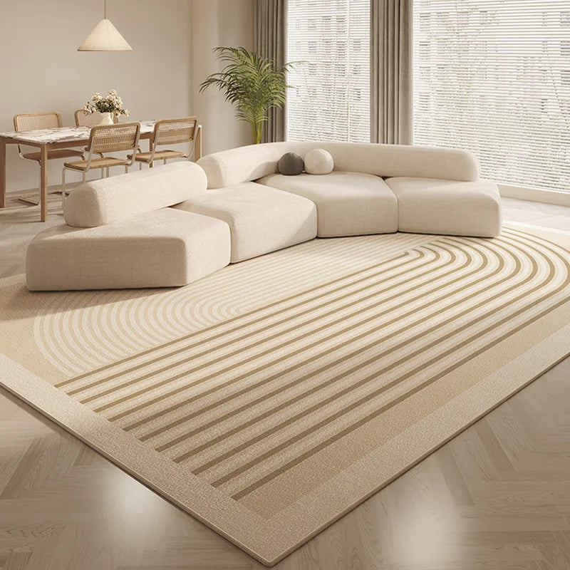 Beige Concentric Arch Chic Rug