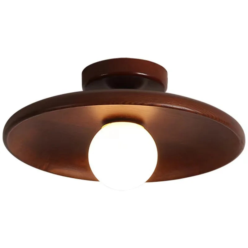 Modern Solid Wood Ceiling Light