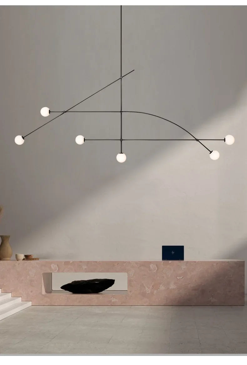 Modern Asymmetric Geometric Ceiling Light