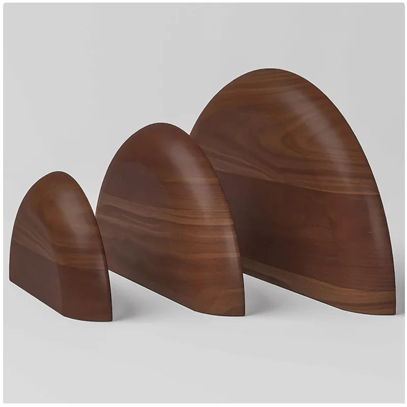 Half-Circle Solid Wood Wall Shelf