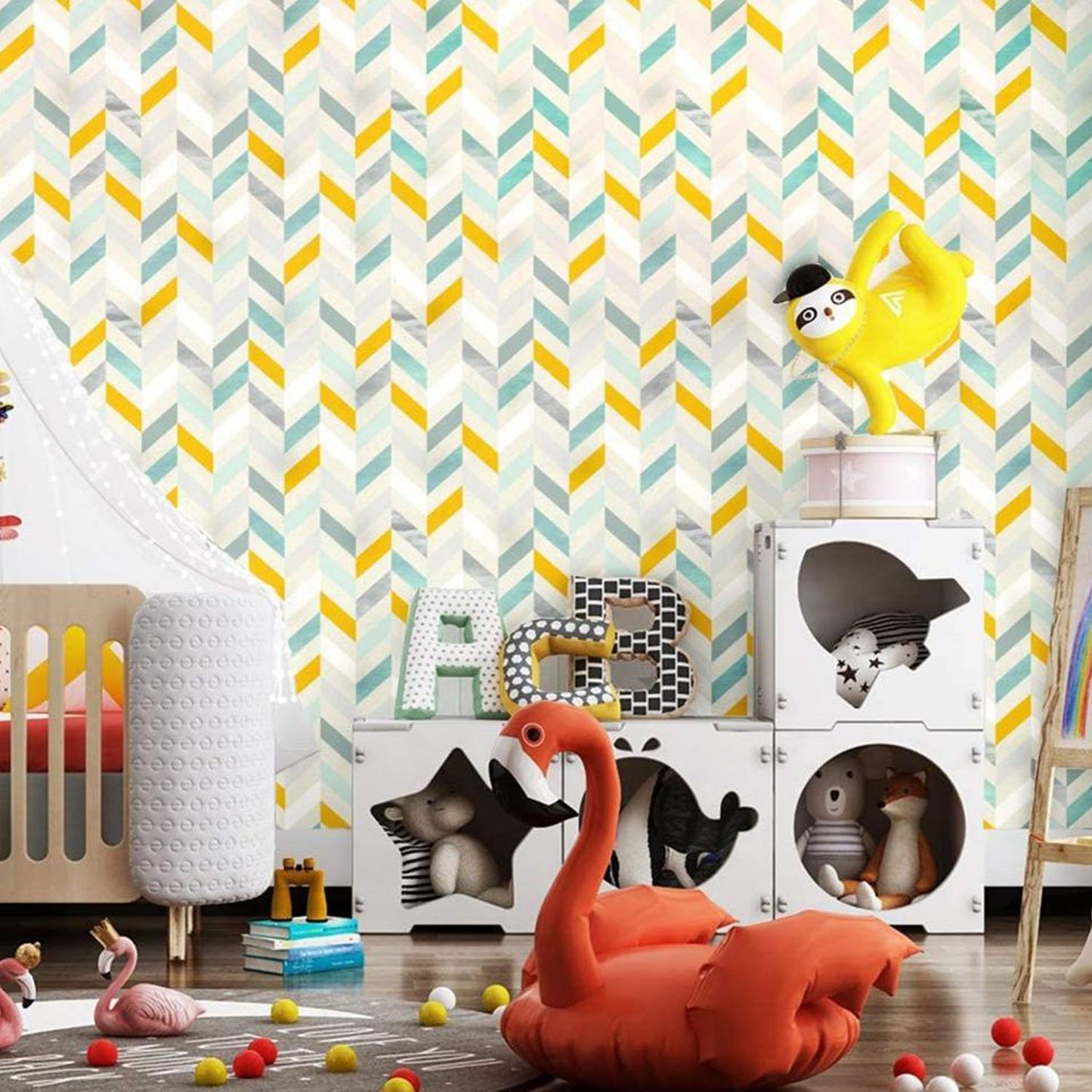 Papier Peint Scandinave Forme Géométrique