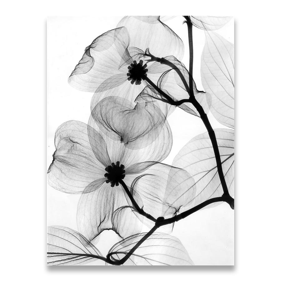 Tableau Scandinave Fleur Abstrait