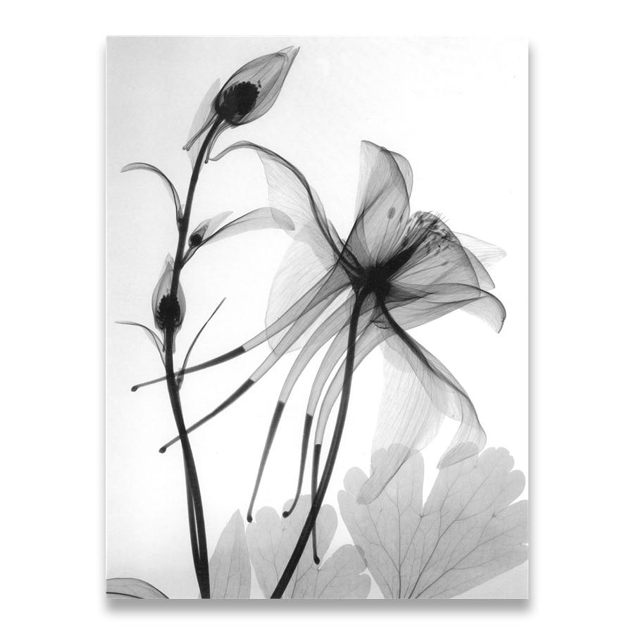 Tableau Scandinave Fleur Abstrait