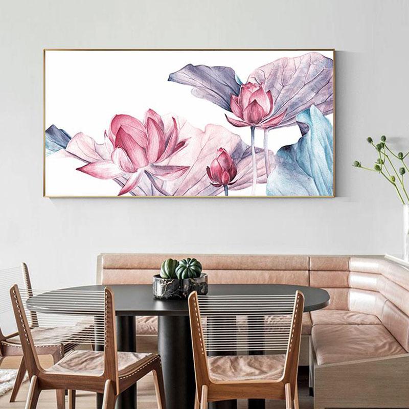 Tableau Scandinave Fleur de Lotus