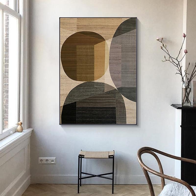 Tableau Scandinave Géométrique Moderne - 60x80cm / A