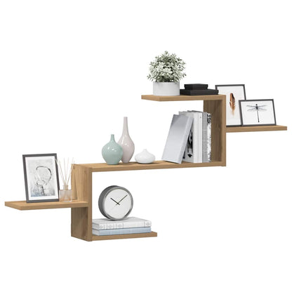 Cascade Natural Wood Wall Shelf