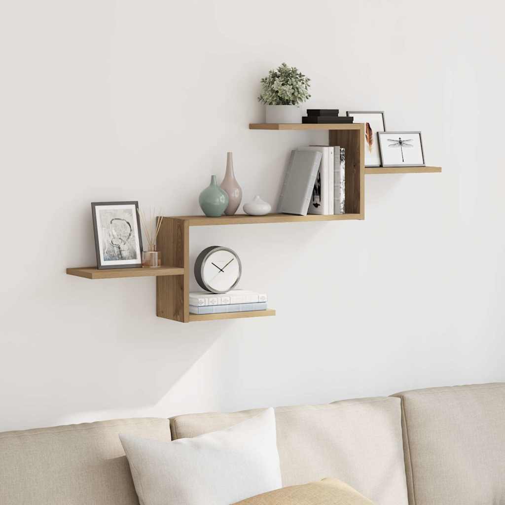 Cascade Natural Wood Wall Shelf