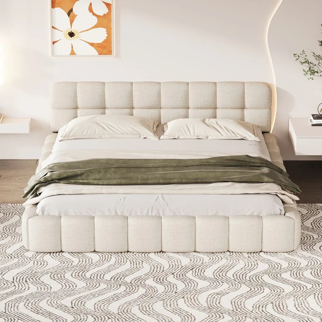 Upholstered Double Padded Bed