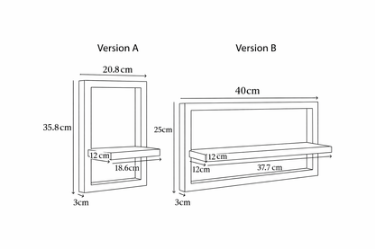 Floating Wood Wall Shelves