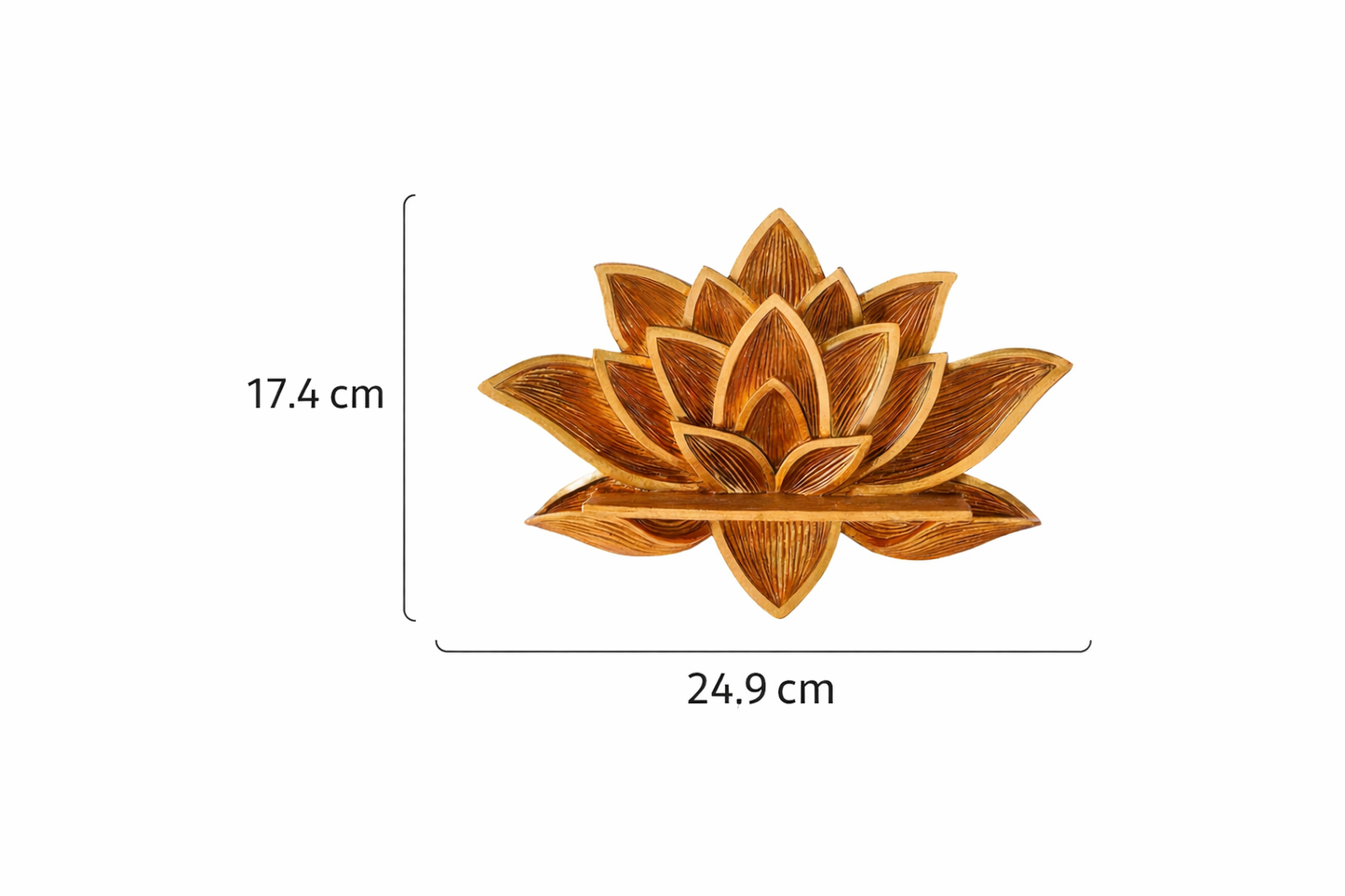 Resin Lotus Wall Shelf