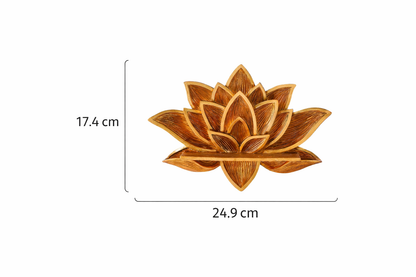 Resin Lotus Wall Shelf