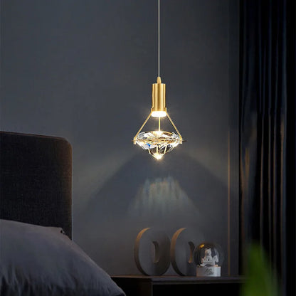 Postmodern-Style Crystal Chandelier