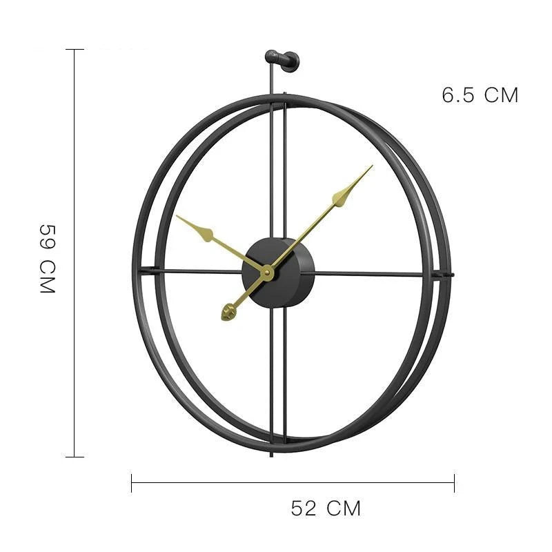 Reloj de pared de diseño para salón.