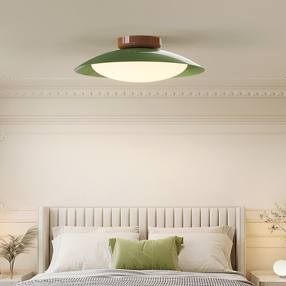 Modern Vintage Cream Iron Ceiling Light