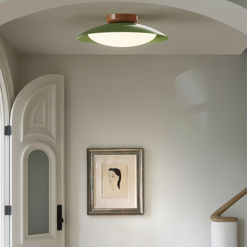 Modern Vintage Cream Iron Ceiling Light