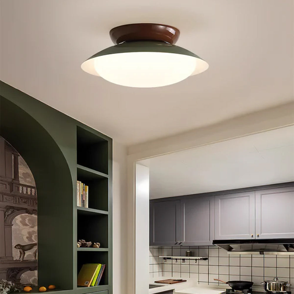 Modern Vintage Cream Iron Ceiling Light