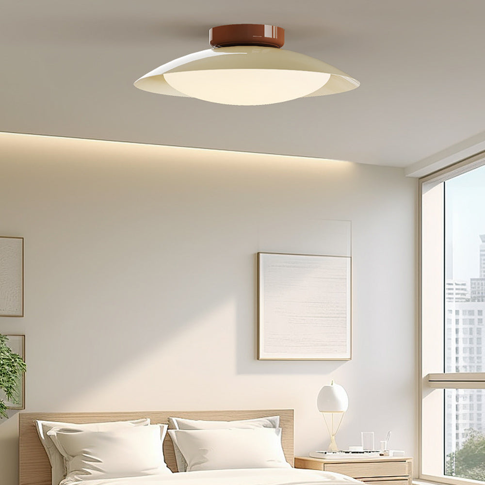 Modern Vintage Cream Iron Ceiling Light