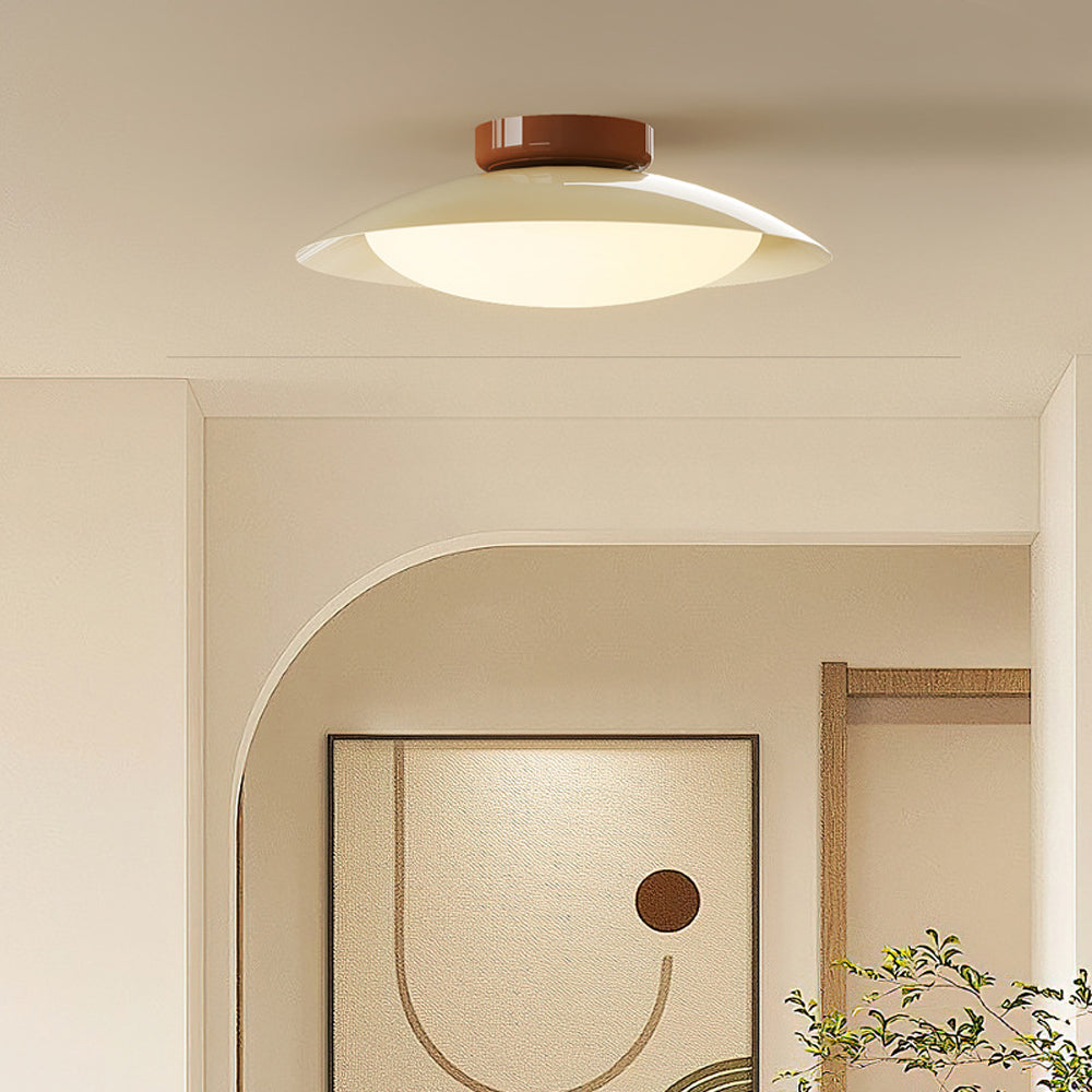 Modern Vintage Cream Iron Ceiling Light