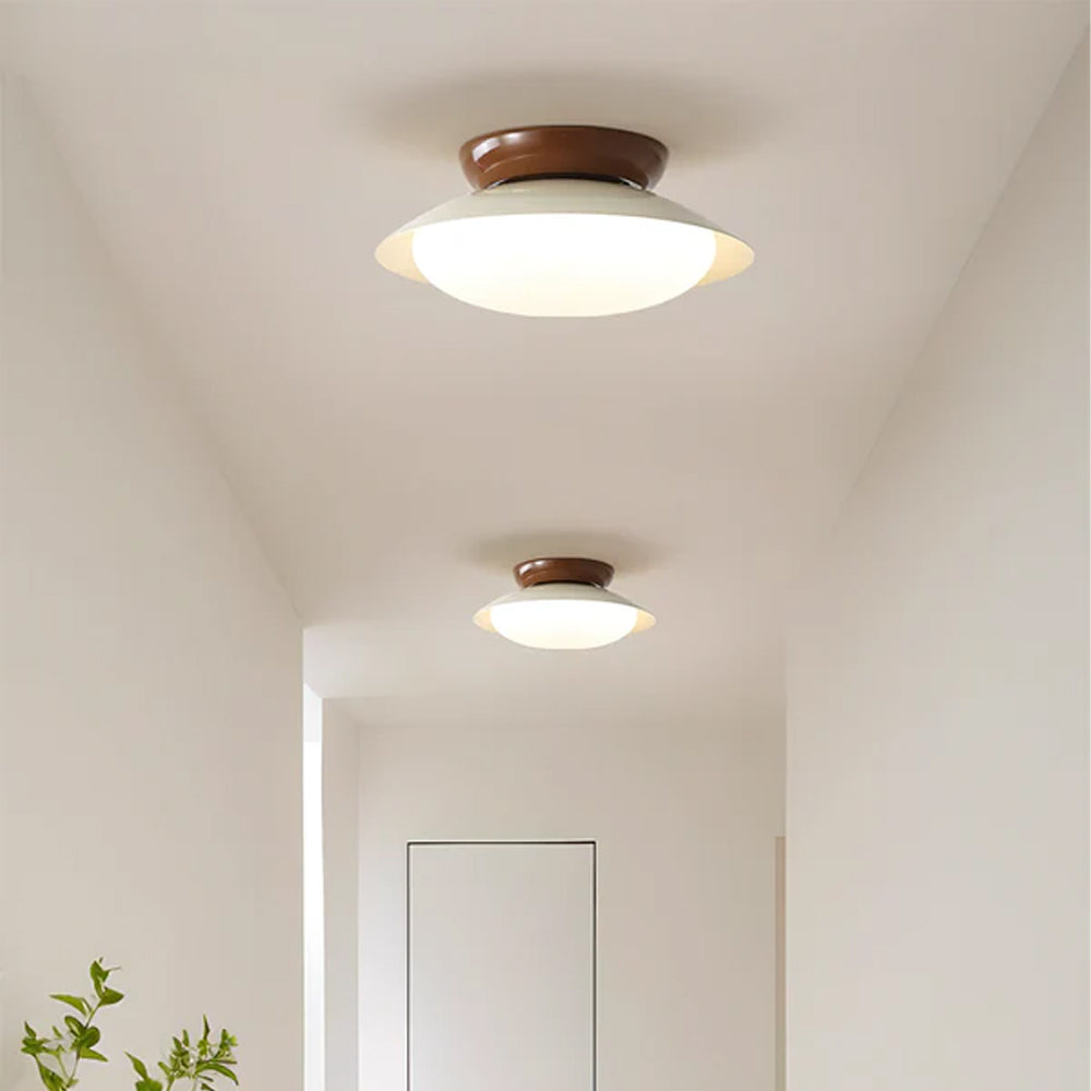 Modern Vintage Cream Iron Ceiling Light