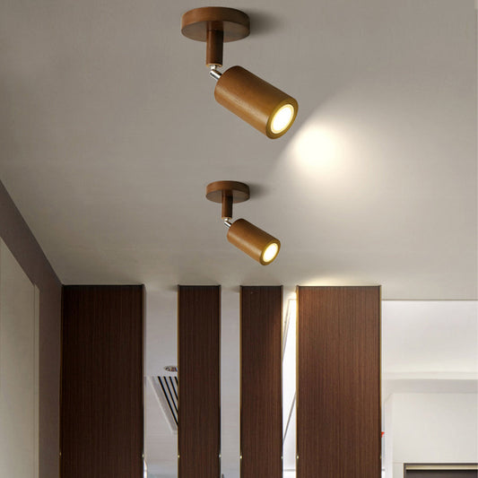 Vintage Wood Track Light
