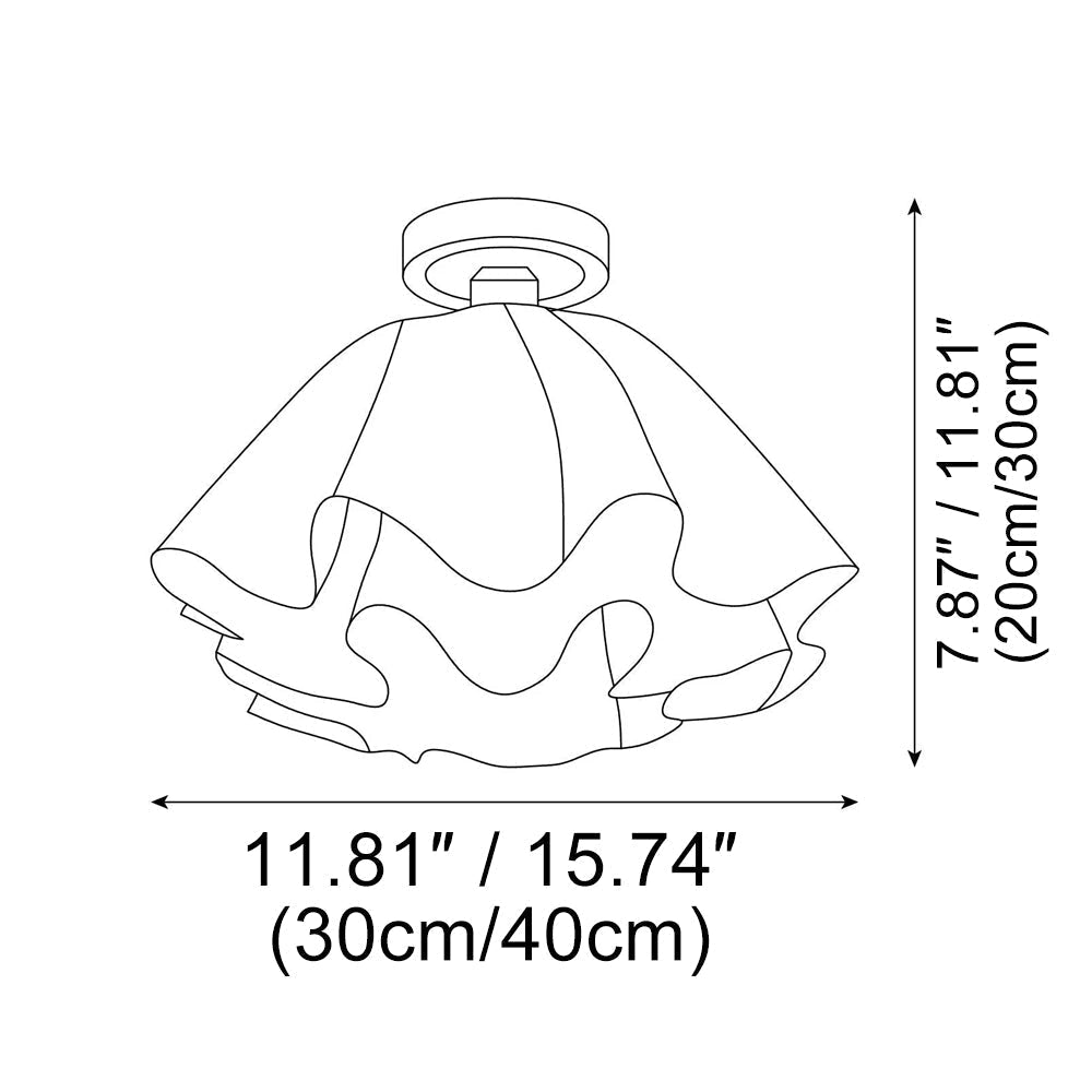 Modern Acrylic Flower Ceiling Light
