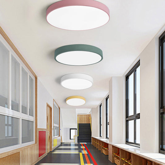 Ultra-Slim Round Nordic-Style Ceiling Light