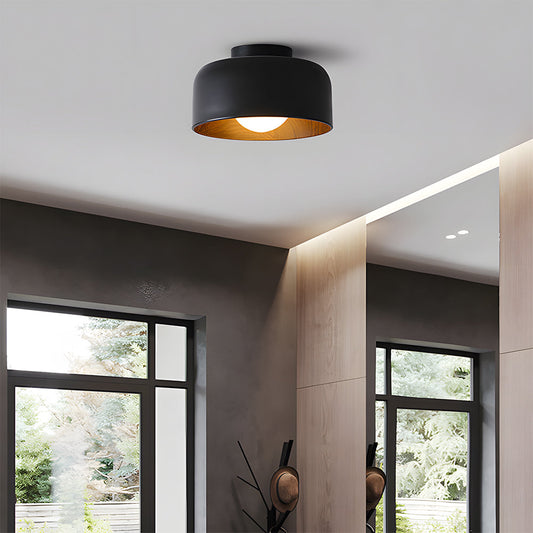 Minimalist Cup-Shaped Metal Ceiling Light