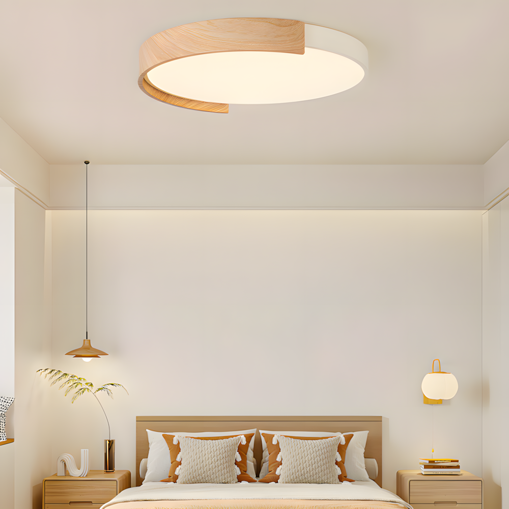 Cream Nordic Round Ceiling Light