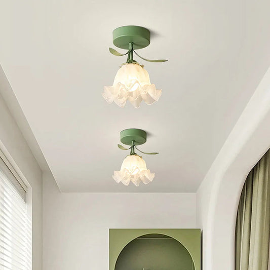 Tiffany-Style Floral Ceiling Light