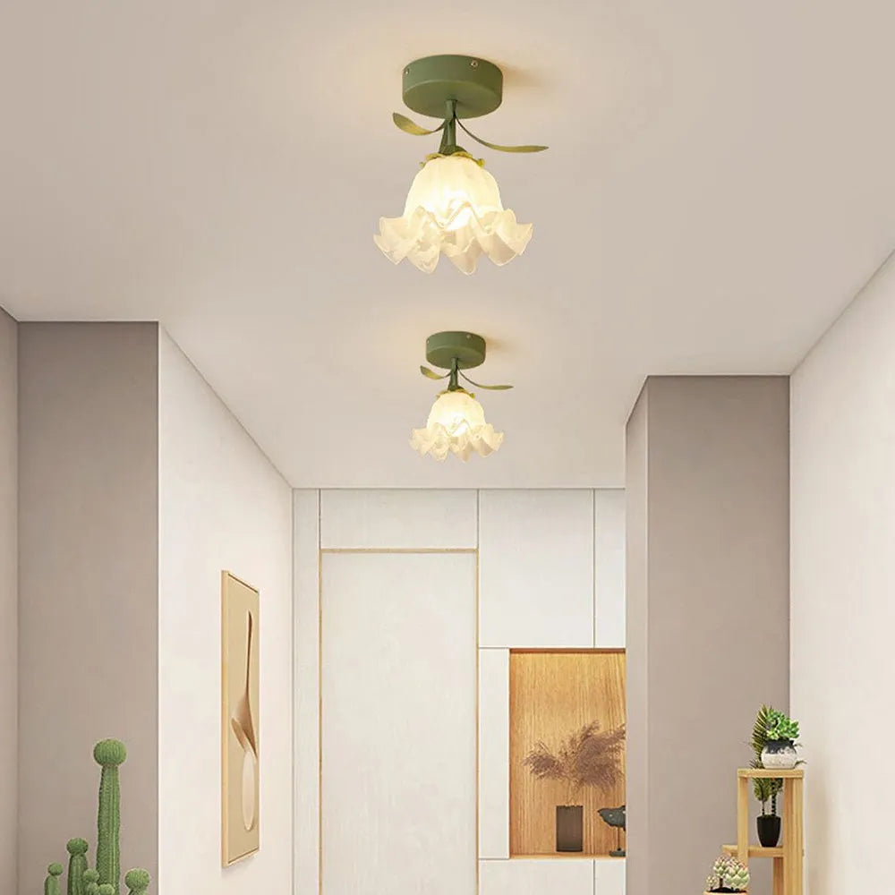 Tiffany-Style Floral Ceiling Light