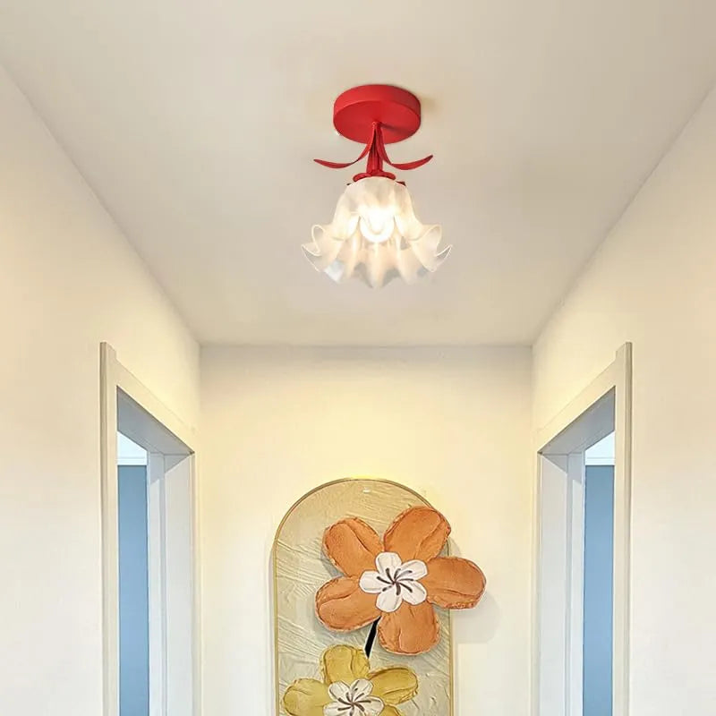 Tiffany-Style Floral Ceiling Light