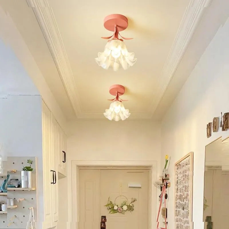 Tiffany-Style Floral Ceiling Light