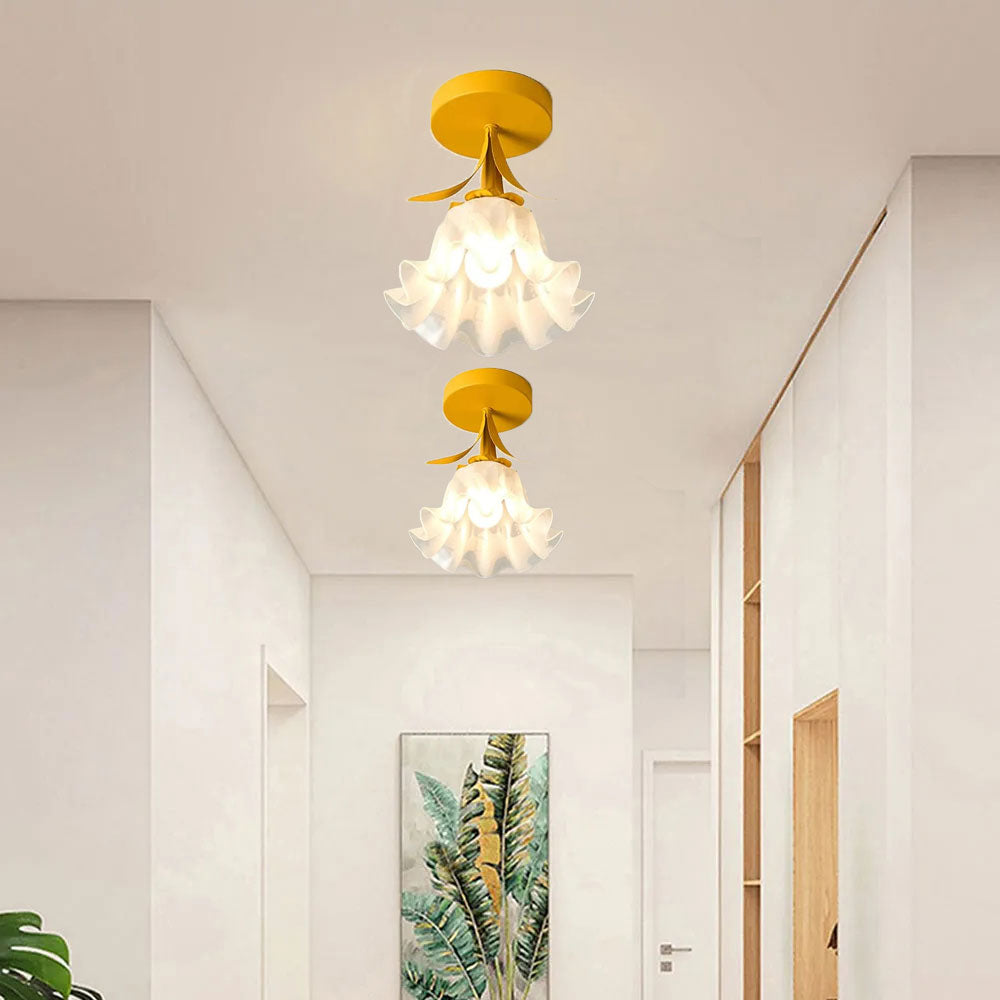 Tiffany-Style Floral Ceiling Light