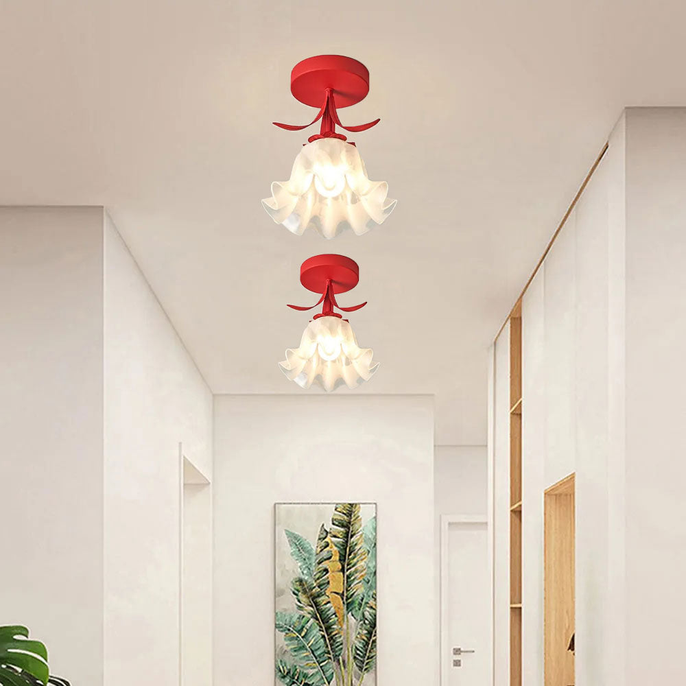 Tiffany-Style Floral Ceiling Light