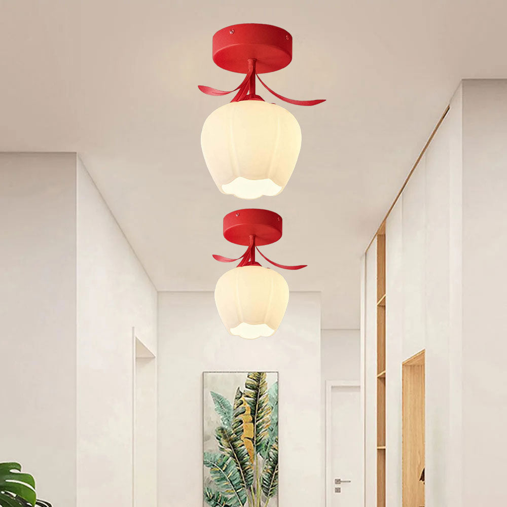 Tiffany-Style Floral Ceiling Light