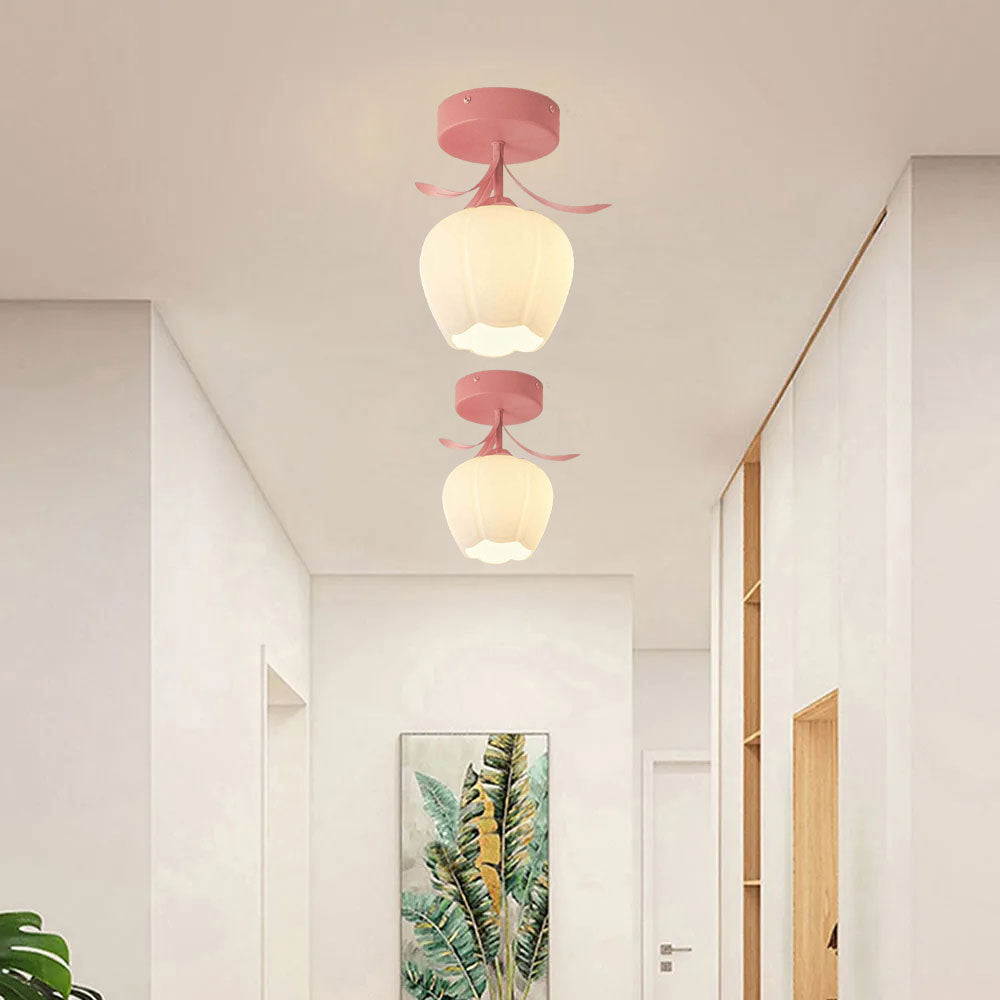 Tiffany-Style Floral Ceiling Light