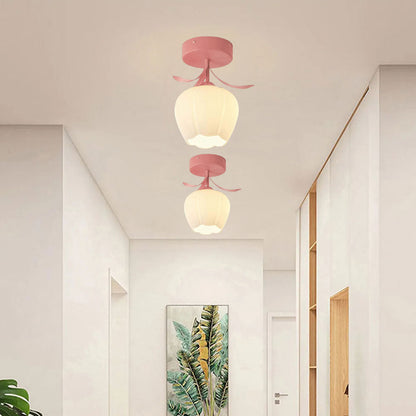 Tiffany-Style Floral Ceiling Light