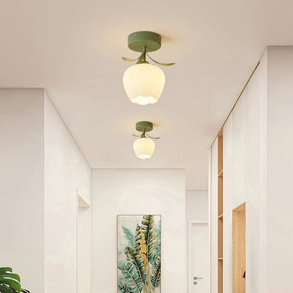 Tiffany-Style Floral Ceiling Light