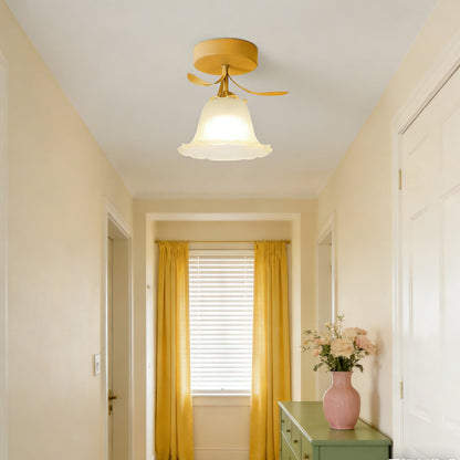 Tiffany-Style Floral Ceiling Light