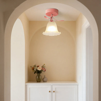 Tiffany-Style Floral Ceiling Light