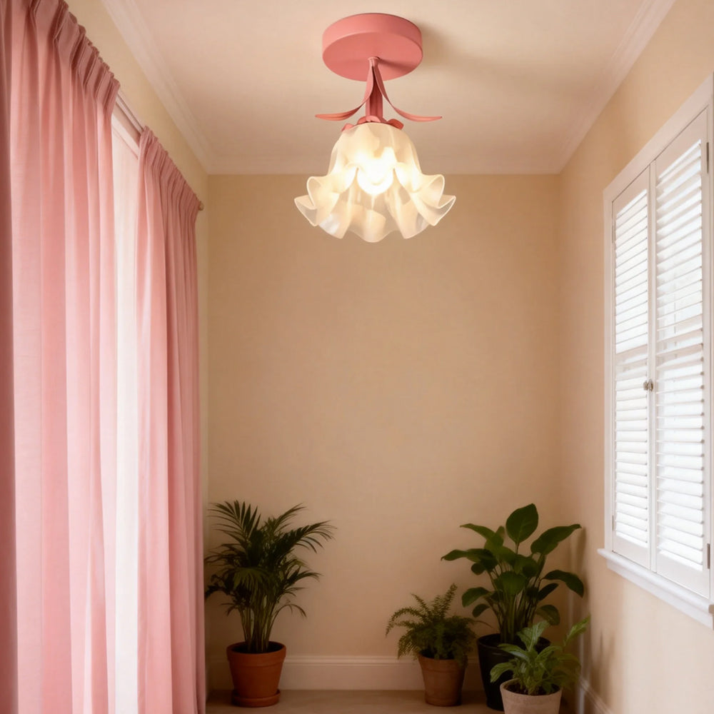 Tiffany-Style Floral Ceiling Light