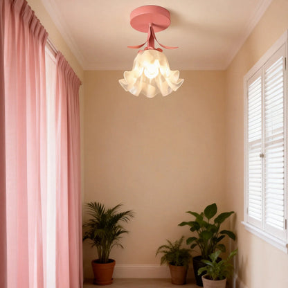 Tiffany-Style Floral Ceiling Light