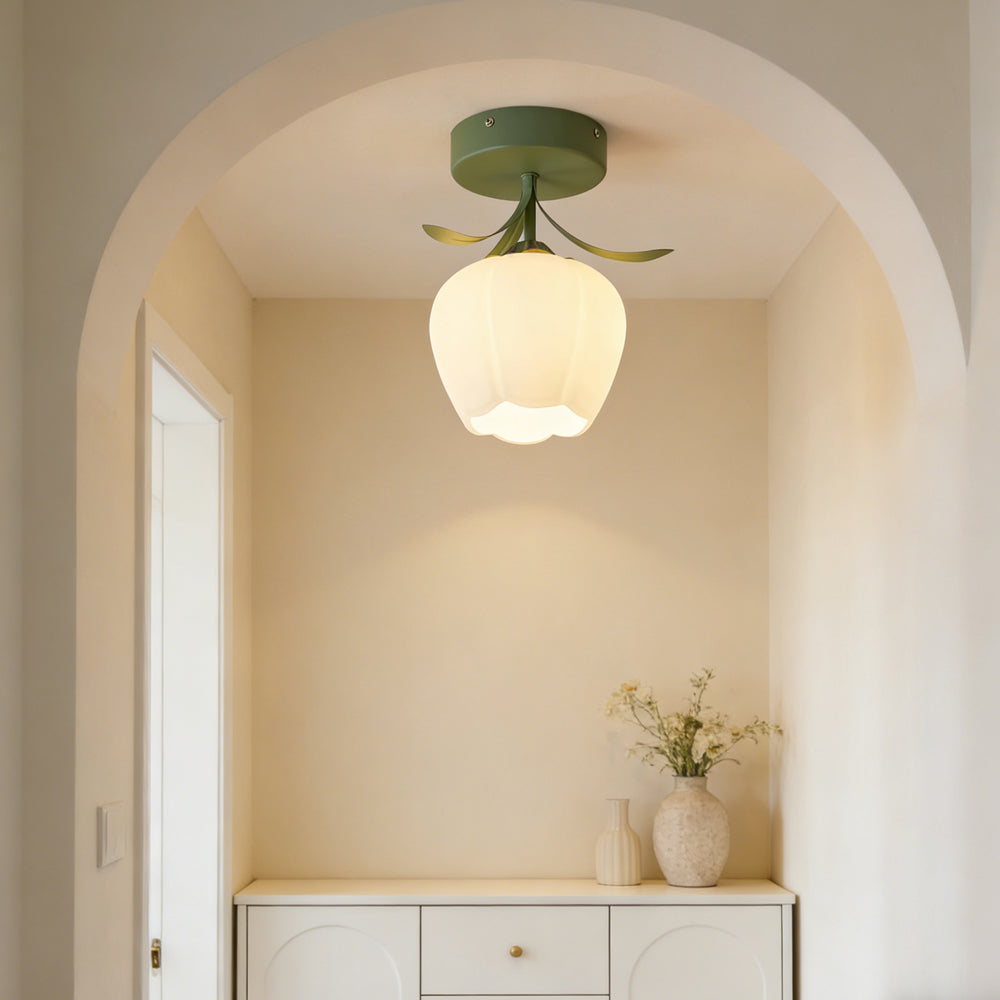 Tiffany-Style Floral Ceiling Light