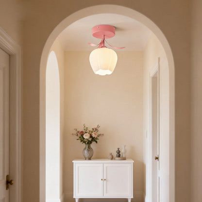 Tiffany-Style Floral Ceiling Light