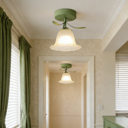 Tiffany-Style Floral Ceiling Light