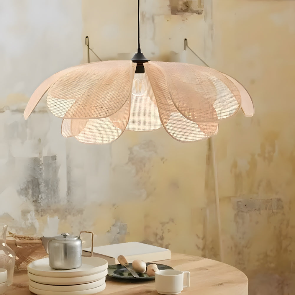 Hand-Woven Rattan Ceiling Light
