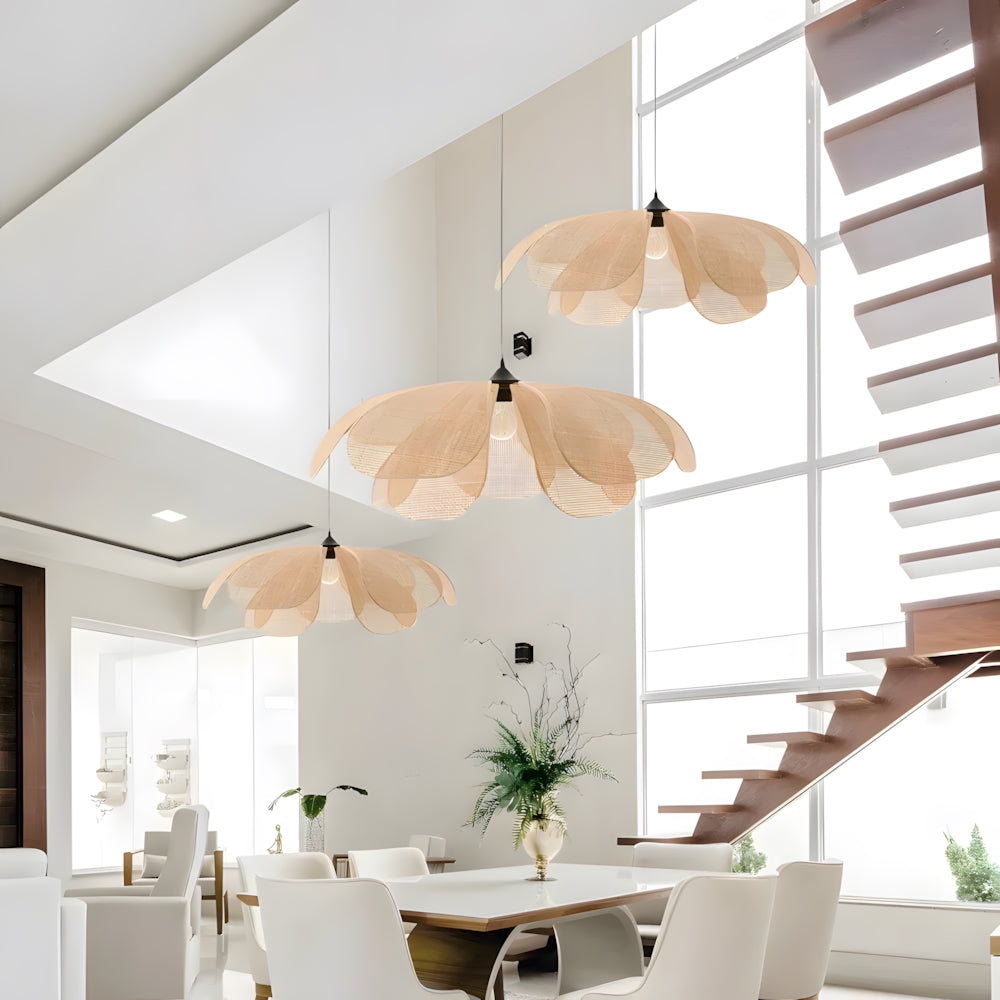 Hand-Woven Rattan Ceiling Light