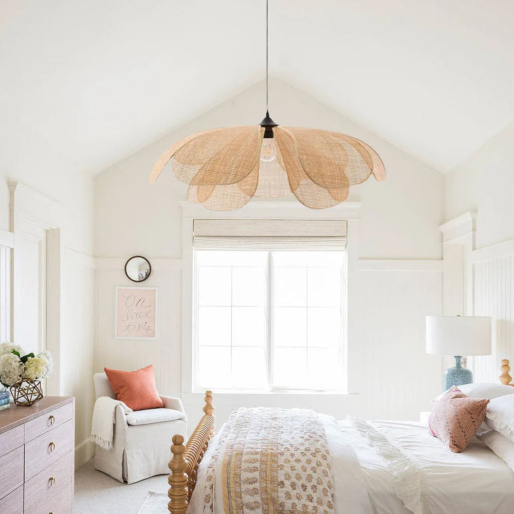 Hand-Woven Rattan Ceiling Light